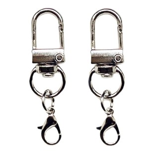 钥匙扣包包挂链饰品DIY扣子U型门扣龙虾扣公仔玩偶双头扣马卡龙色