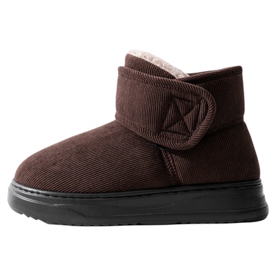 魔术贴保暖包跟外穿棉拖鞋