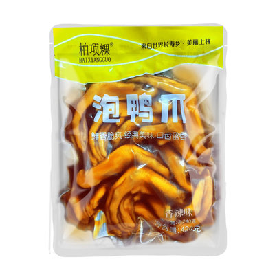 柏项粿泡鸭爪网红泡鸭爪奶茶店香脆鸭脚龙岩客家风味卤味休闲零食