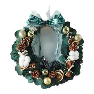 圣诞节DIY环藤圈花环材料包手作材料包节日活动沙龙会员礼物暖场