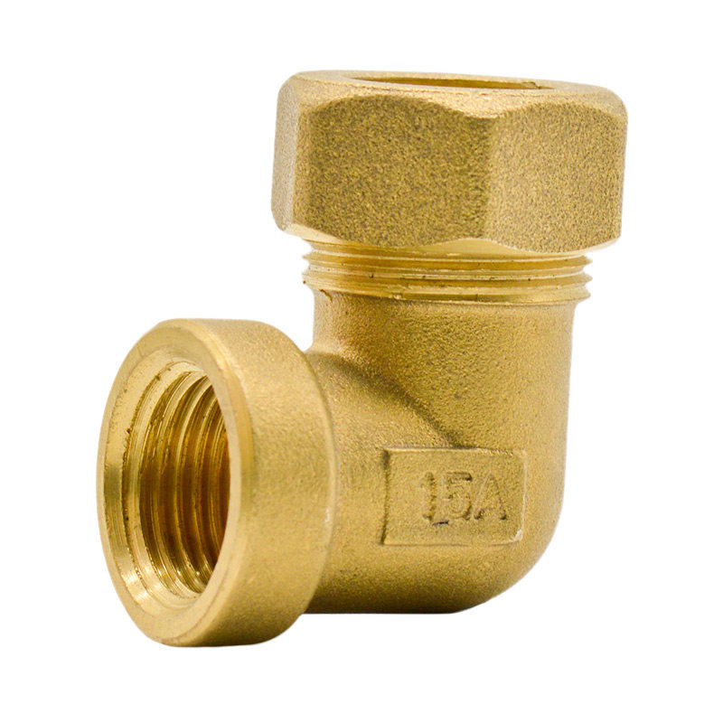 百战阀门黄铜不锈钢波纹管内牙弯头4分内牙内丝焊接弯头铜配件