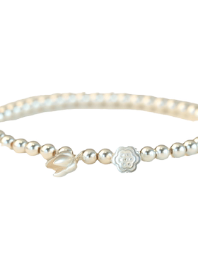 999足银手链女手串轻奢纯银两世欢手环小众精致ins手饰礼物送女友