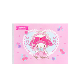 iiGEN一正学生文具三丽鸥家族系列图画本甜美心境 儿童少女心空白涂色手绘本小学生画画专用涂鸦28张素描本