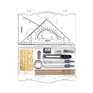马利机械制图绘图工具工程专业绘图工具包圆规尺子套装高精度画图作图分规丁字尺大学生仪器建筑土木2025新款