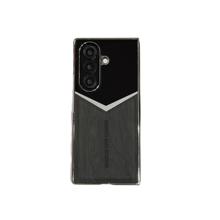 三星zfold4手机壳超薄磨砂肤感硬壳适用GalaxyZFold4新款折叠屏壳膜一体高端商务奢华木纹防摔简约时尚保护套