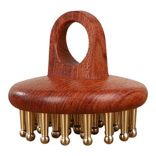 黄铜29齿指环头部按摩梳揉腹肚子胆经带脉专用小红书多功能经络刷