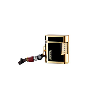 小方砖侧滑砂轮煤油打火机高档复古浮雕送男朋友礼物金属精美挂链