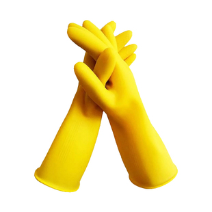 厂家四川代理银山乳胶手套工业牛筋特厚橡胶手套洗碗家用手套代理