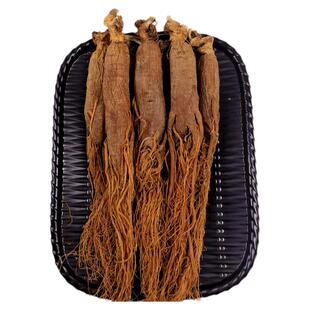 红参整支长白山人参正宗足年红参整枝无添加红参片切片打粉礼盒装