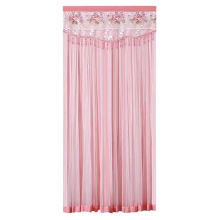 免打孔卧室房间门帘四季家用遮挡帘半帘隔断帘防蚊纱帘隐私帘新款