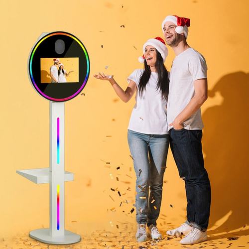 15.6寸DSLR圆形拍照机photobooth千层镜机室内派对商用亭广告机