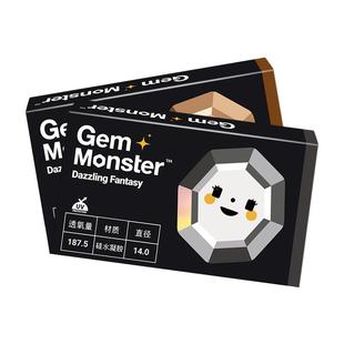 Gem Monster琦洛丽美瞳隐形眼镜近视三明治硅水凝胶月抛1片正品