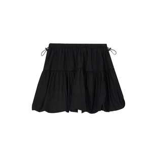 孕妇半身裙夏季薄款小个子白色蓬蓬短裙2026新款夏装无托腹花苞裙