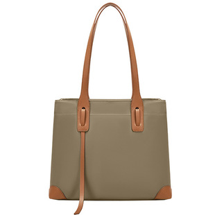 多分隔层女士通勤手提包可放a4文件14寸电脑袋高级感托特一包三用