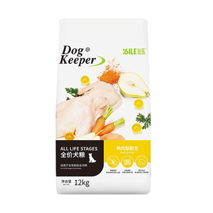 爆款热卖-比乐狗粮12kg守护者系列全价鸭肉梨幼成犬金毛柯基bile