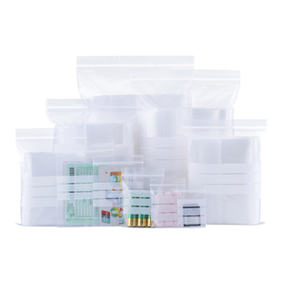 17*25*16丝可书写自封袋中号文件样品标本分装密封袋批发100只