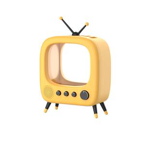 复古电视机桌面斗鱼小鱼缸客厅小型桌面家用水族斗鱼鱼缸网红鱼缸