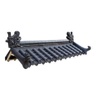 仿古瓦树脂瓦中式一体屋檐门头装饰塑料瓦片屋顶围墙琉璃瓦小青瓦