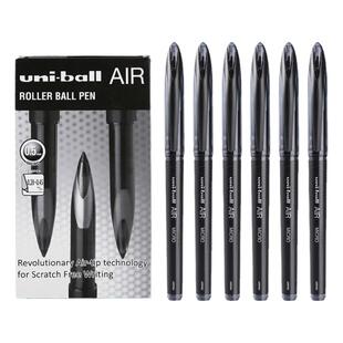 日本uniball三菱签字笔黑科技AIR自由控墨UBA-188书写顺滑绘图笔黑色水笔古董绿直液式0.5mm学生uba188中性笔