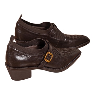 millies妙丽英伦风T型带小皮鞋女鞋2025年秋季新款复古套脚乐福鞋