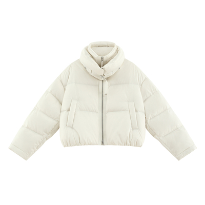 设计感90白鹅绒保暖羽绒服