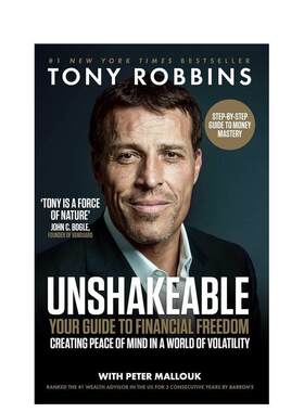 【预售】吸引力法则大师Tony Robbins 不可动摇财务指南英文商业行销进口原版外版书平装14岁以上Unshakeable Tony RobbinsSimon