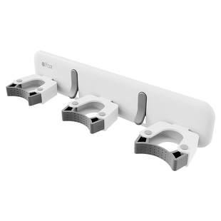 拖把壁挂夹家用浴室挂钩免打孔强力承重厨房扫把拖把夹墙上固定器