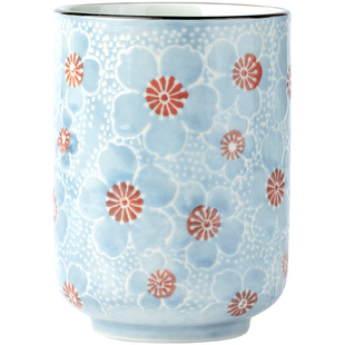 日式和风陶瓷茶杯手绘复古酒杯小茶杯喝茶彩绘水杯杯子围炉煮茶