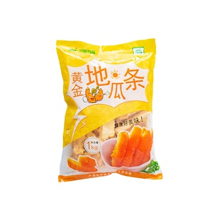 三统万福地瓜条油炸半成品黄金甘梅粉地瓜条空气炸锅食材专用1kg