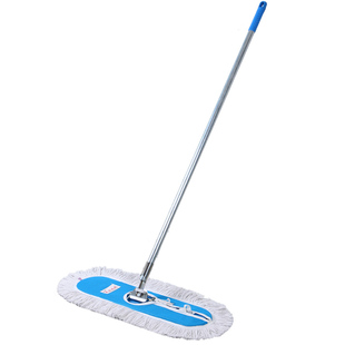 蓝色美容地拖夹子系列60厘米90厘米加厚客厅家用手动平板拖把正品