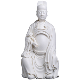 戴玉堂陶瓷如意文昌帝君郑金土大师文曲星君像书房收藏艺术品摆件