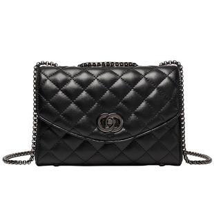 奥康链条包2026新款菱格小包2025大容量单肩包女式斜挎包新年礼物