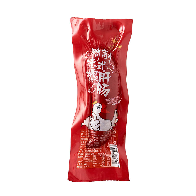达生法式鹅肝肠100g/袋开袋即食