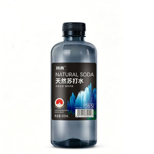 顶真天然苏打水持证开采矿物质弱碱含锶整箱410ML*12瓶/箱
