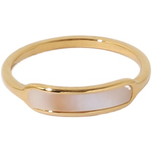 Shells/Vesper一抹云天然贝壳法式复古气质小众设计简约贝母戒指