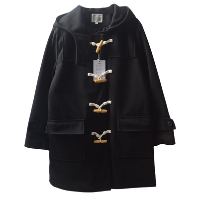 夹棉加厚连帽星空呢大衣外套少女