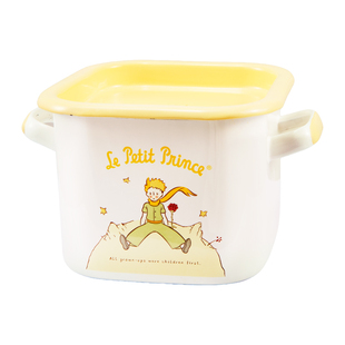 树可小王子小火锅加大加深搪瓷耐高温锅具煮面煮菜一人食双耳汤锅