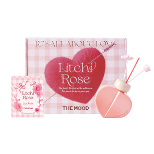 未知气味桃心香氛粉荔玫瑰心形无火香薰礼盒花果香送朋友精致礼物