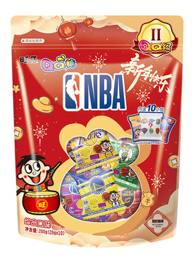旺旺旺仔nba联名款QQ糖200g糖果