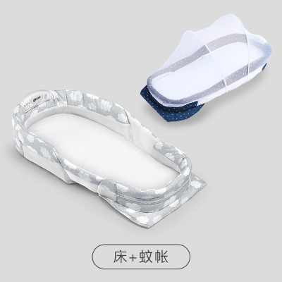 促车载婴儿床便携式床中床防压简易新生儿宝宝小床睡床可移动折新