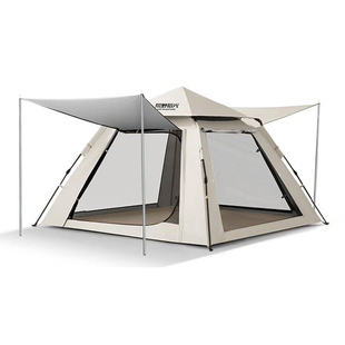 露营帐篷户外便携式折叠野营过夜防暴雨一键开合装备全套2025新款
