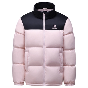 火炉骆驼羽绒服女冬季鸭绒加厚防风立领保暖防泼水面包服运动外套