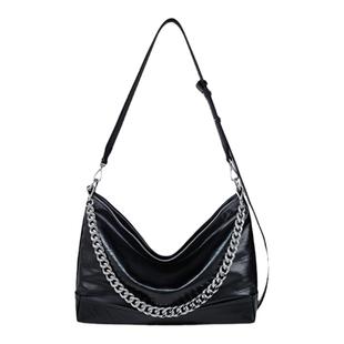 迪桑娜女包织序单肩包小众设计链条包时尚斜挎包hobo包真皮腋下包