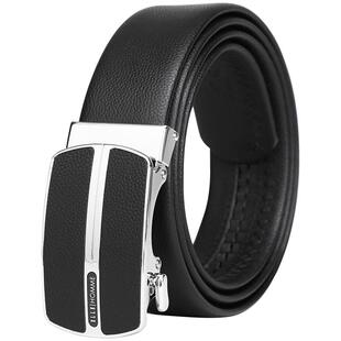 ELLE HOMME男士皮带真皮自动扣腰带商务休闲秋冬新款青年正装裤带