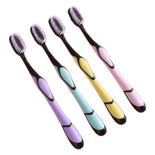 正品竹炭抑菌牙刷家用待客成人细丝软毛护龈男女情侣款旅行酒店