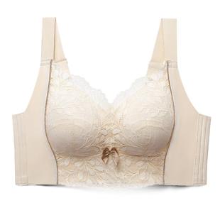 润微内衣女院线调整型大胸显小全罩杯蕾丝内衣女收副乳防下垂文胸
