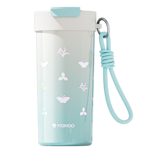 NONOO山涧幽兰水杯女高颜值大容量咖啡杯316不锈钢国潮新款保温杯