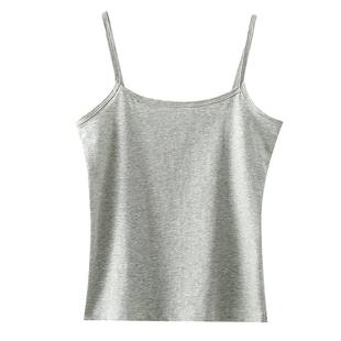 吊带背心女纯棉全棉白色内搭打底美背内衣夏季薄款外穿莫代尔上衣