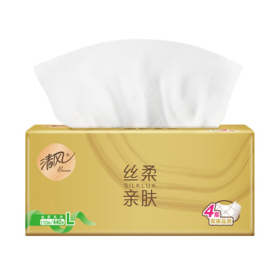清风金装抽纸440张24包L码整箱装