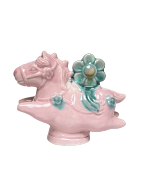 洛阳文创唐三彩陶瓷马桌面摆件